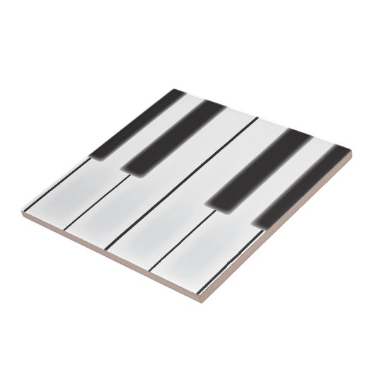 Worn Piano Keys Fliese (Seite)