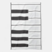 Worn Piano Keys Küchentuch (Vertikal)