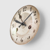 Worn Vintage Runde Wanduhr (Winkel)