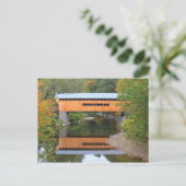 Worral Covered Bridge Vermont Postkarte (Stehend Vorderseite)