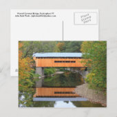 Worral Covered Bridge Vermont Postkarte (Vorne/Hinten)