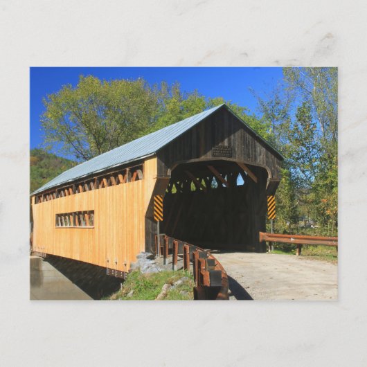 Worrall Covered Bridge Rockingham Vermont Postkarte (Vorderseite)