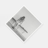 Worried Girl Serviette (Ecke)