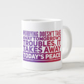 Worry Jumbo Tasse (Vorderseite Rechts)