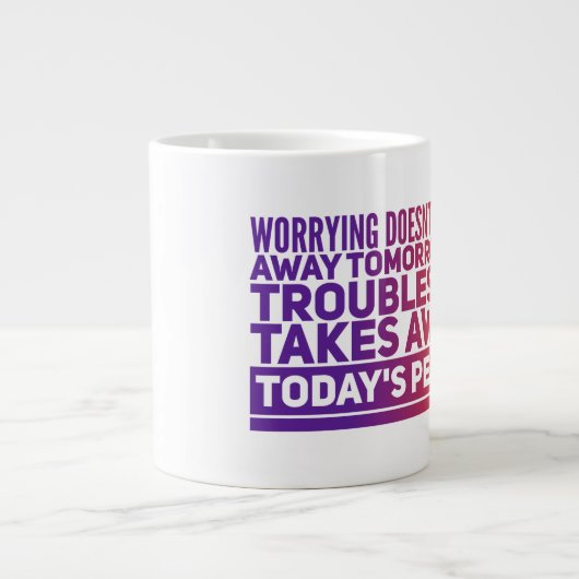 Worry Jumbo Tasse (Vorderseite)