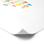 WORRY JUST STEALS YOUR JOY | Religious Poster (Ecke)