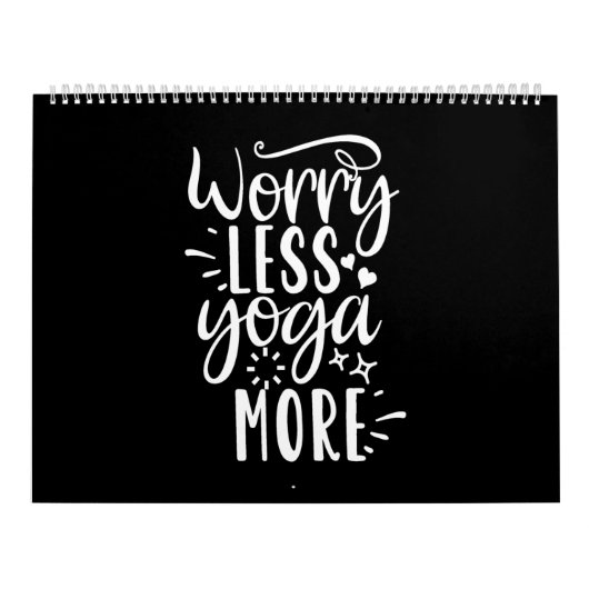 worry less yoga more kalender (Titelbild)