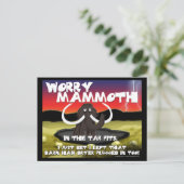 Worry Mammoth Postcards Postkarte (Stehend Vorderseite)