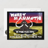 Worry Mammoth Postcards Postkarte (Vorne/Hinten)