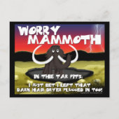 Worry Mammoth Postcards Postkarte (Vorderseite)