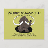 Worry Mammoth Postkarte (Vorderseite)