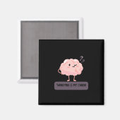 Worrying Is My Cardio – Funny Anxiety  Magnet (Vorderseite/Rückseite)