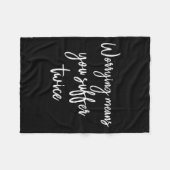Worrying Means You Suffer Twice , Inrational Motiv Fleecedecke (Vorderseite (Horizontal))