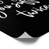 Worrying Means You Suffer Twice , Inrational Motiv Poster (Ecke)