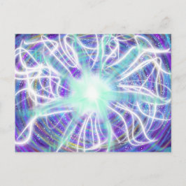 Worship Art Aqua White Blue Lila Oct 2017 ESSL Postkarte