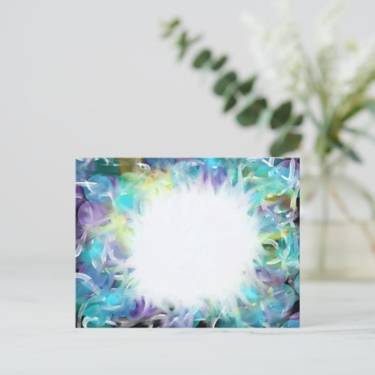 Worship Art Lila Blue Star 7. Oktober 17 HC Postkarte (Stehend Vorderseite)