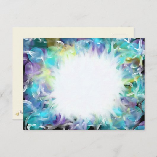 Worship Art Lila Blue Star 7. Oktober 17 HC Postkarte (Vorne/Hinten)