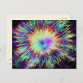 Worship Art Pink Aqua Blau Gelb 20. Oktober 17 ESS Postkarte (Vorne/Hinten)