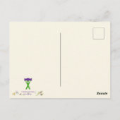 Worship Art Pink Aqua Blau Gelb 20. Oktober 17 ESS Postkarte (Rückseite)