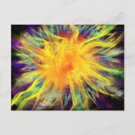 Worship Art Yellow Orange Spiral 20. Oktober 17 ES Postkarte