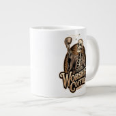 Worship Coffee Skeleton Funny Jumbo-Tasse (Vorderseite Rechts)