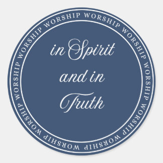 Worship - Flush Seal Runder Aufkleber