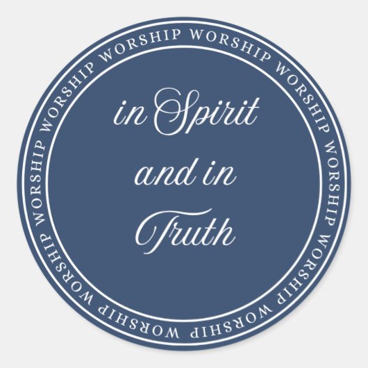 Worship - Flush Seal Runder Aufkleber (Vorderseite)
