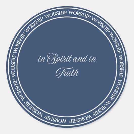 Worship - Flush-Siegel Runder Aufkleber (Vorderseite)