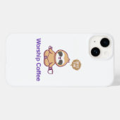 Worship-Kaffee - iPhone 14 Cover (Rückseite (Horizontal))