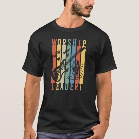 Worship Leader Guitar Player And Singer Christian  T-Shirt (Vorderseite)