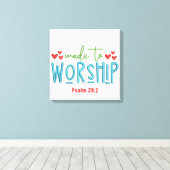 Worship- Leinwand (Glanz) (Insitu (Holzboden))