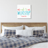Worship- Leinwand (Glanz) (Insitu (Schlafzimmer))