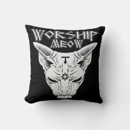 Worship Meow Kissen