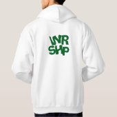 WORSHIP Print White Hoodie (Rückseite)