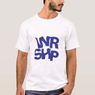 WORSHIP Print White T-Shirt