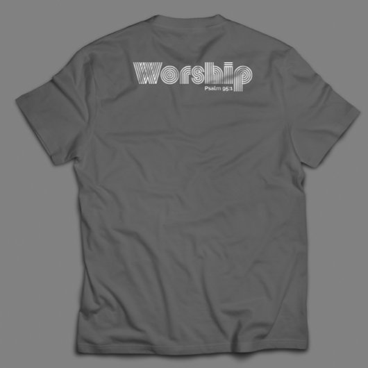 Worship Retro Moderne Inspiration-Schrift T-Shirt
