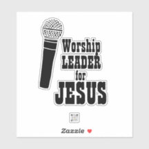 Worship Team Sticker Wortführer für Jesus
