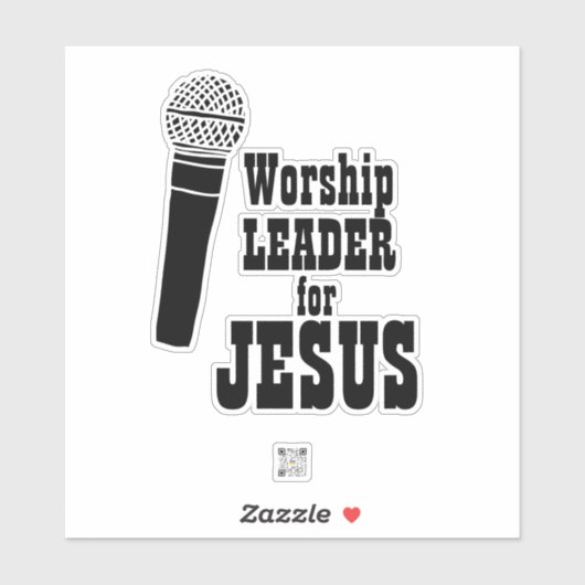 Worship Team Sticker Wortführer für Jesus (Blatt)