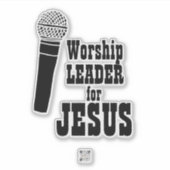 Worship Team Sticker Wortführer für Jesus (Vorderseite)