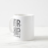 Worship Through The Worry Insrational Religious Ch Kaffeetasse (Vorderseite Links)