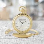 Worshipful Master Freemason Masonic Lodge Taschenuhr<br><div class="desc">Worshipful Master,  Freemason,  Masonic Lodge Wohltätigkeit,  Gedenktaschenuhr. Personalisieren Sie es mit Ihrem eigenen Text.</div>