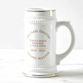 Worshipful Master Masonic Bierglas