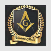 Worshipful Master Namensschild (Vorderseite)