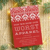 Worst Apparel | Ugly Sweater Party Einladung