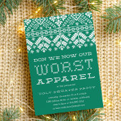 Worst Apparel | Ugly Sweater Party Einladung