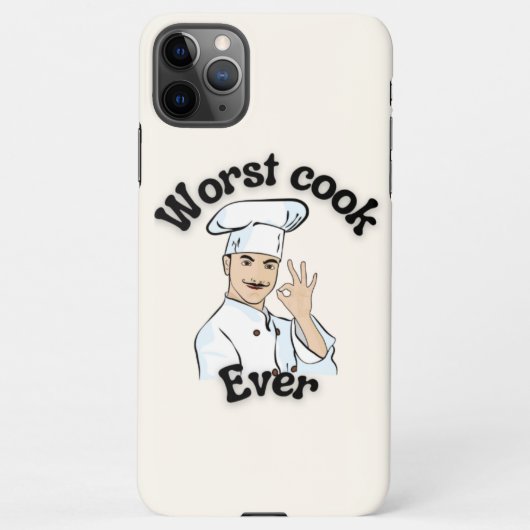Worst Cook iPhone Hülle (Rückseite)