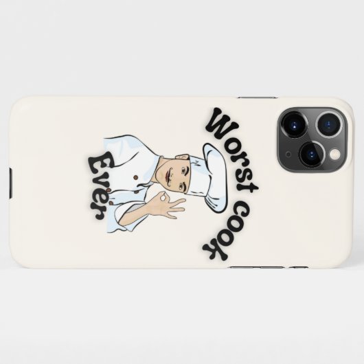 Worst Cook iPhone Hülle (Rückseite (Horizontal))
