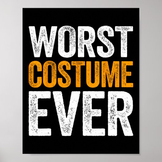 Worst Costume je Halloween-Kostüm Poster (Vorne)