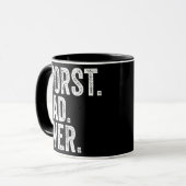 Worst Dad Ever Funny Father's Day Distressed Tasse (Vorderseite Links)