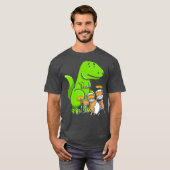 Worst Drummer Ever Funny TRex Dinosaur Drum für T-Shirt (Vorne ganz)